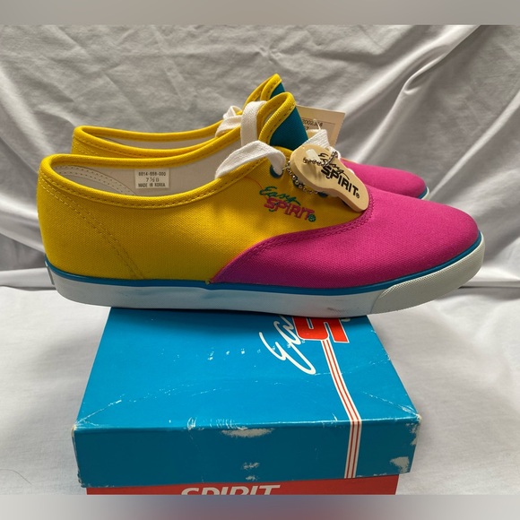 NWT NIB Vintage 80s 90s Fun Color Block Sneakers, Easy Spirit Size 7.5M - Picture 8 of 11
